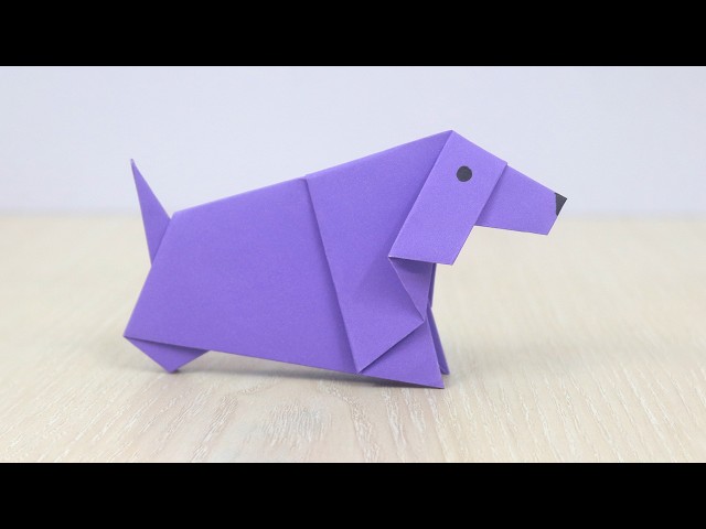 How to Make an Origami Dog Easy - Paper Dog Folding Step by Step