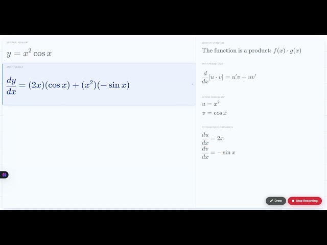 Class 12 Maths | Derivative of a Product | CH 2 EX 1 Q 2