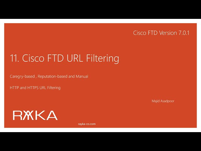 11. Cisco FTD URL Filtering