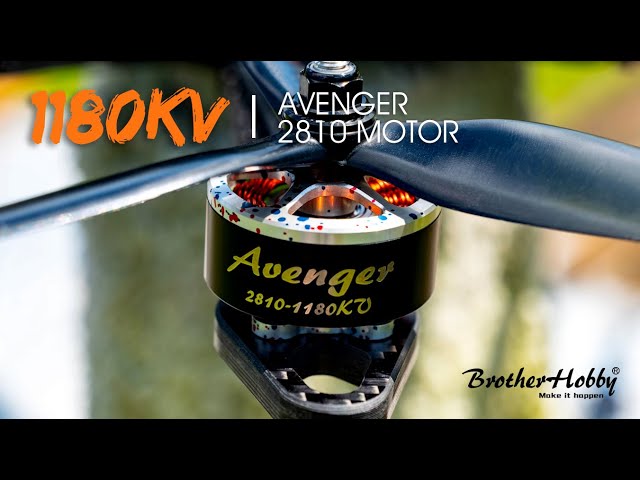 Brotherhobby Avenger 2810 1180KV Motor running on 6S testing