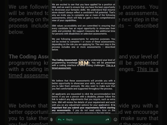 IBM/Software Developer (2024)/Next step mail/Recruitment process#IBM @Learning_new-knowledge-m1