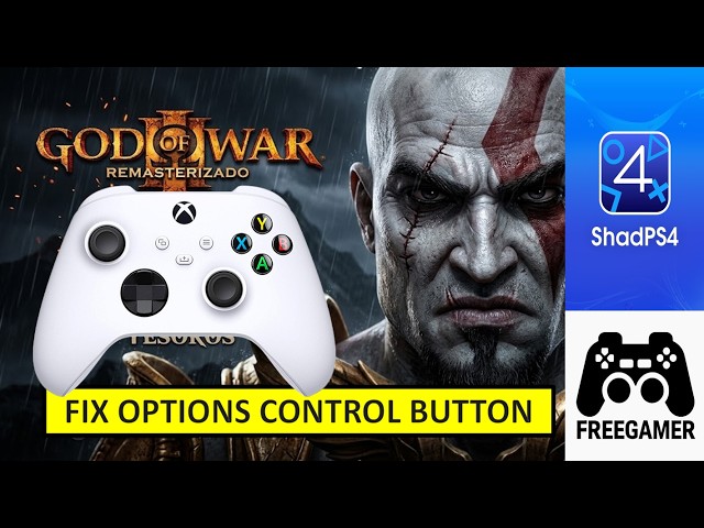 GOW 3 REMASTERED shadps4/options button solution on controller