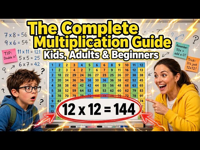 The Complete Multiplication Guide: Kids, Adults & Beginners
