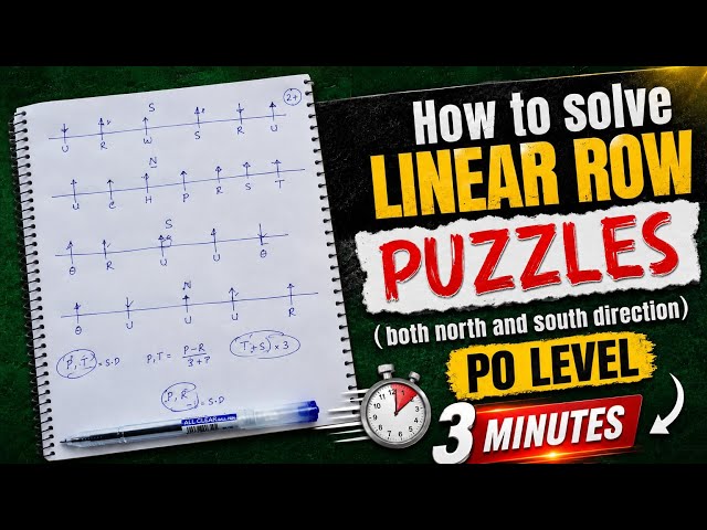 How to Solve PO Level Linear Row Puzzles