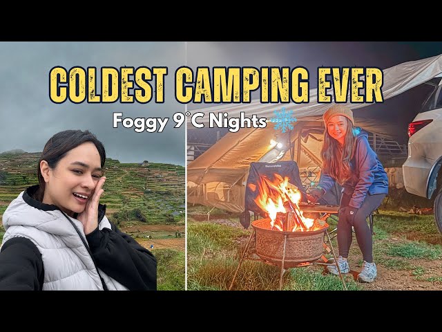 Freezing Night in Atok Benguet! We Could Barely Sleep at 8°C ❄️🔥 | Foggy Night, Epic Views + Bonfire