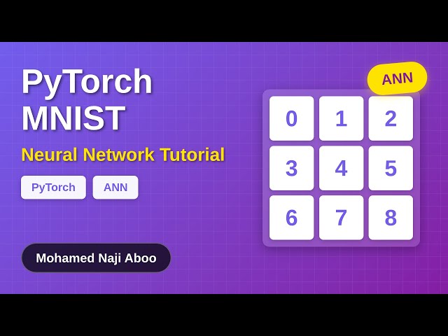 PyTorch MNIST Tutorial: Build Your First Neural Network from Scratch | Complete ANN Guide