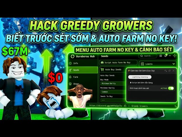 How to Hack Roblox With Greedy Growers Script to Predict Lightning 100% 🤯 & Full Feature Farm Menu!