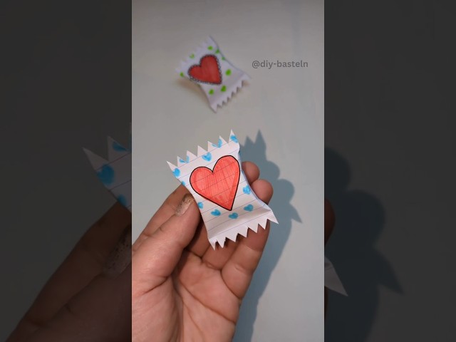 DIY Notebook paper gift.Valentine day gift idea. Handmade gift idea #shorts