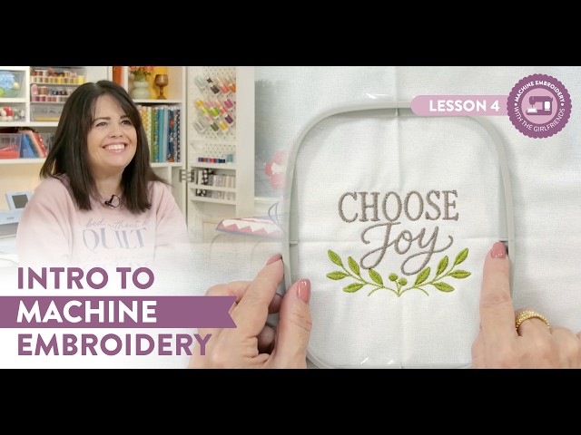 Intro to Machine Embroidery | Lesson 4: Beginner Appliqué Made Easy