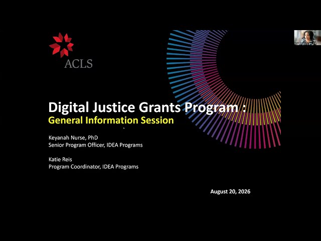2026 Digital Justice Grant Webinar: General Information Session