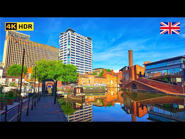 BIRMINGHAM Walking Tour in the Morning | Explore the second largest city in the UK | 4K HDR