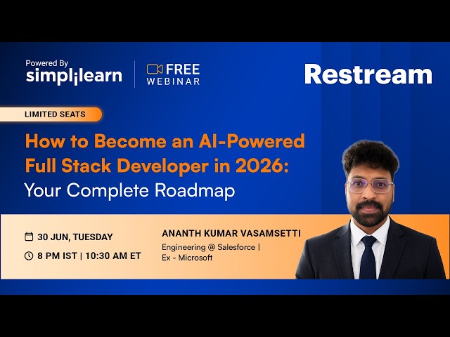 Full Stack Developer Roadmap 2026 | How To Become An AI-Powered Full Stack Developer? | Simplilearn
