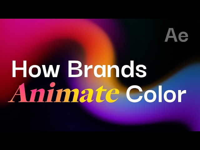 How to Animate Color | Gradient Backgrounds in After Effects