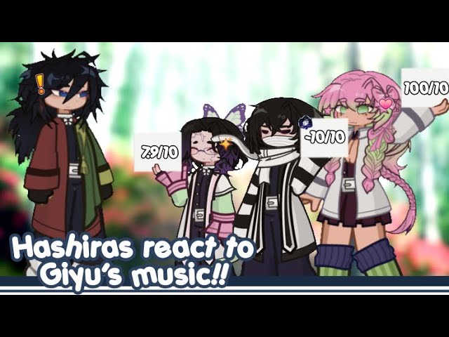 Hashiras react to Giyu’s music //  part 1/?? //  Sanegiyu 🌊🍃// Kny // 2X SPEED!!