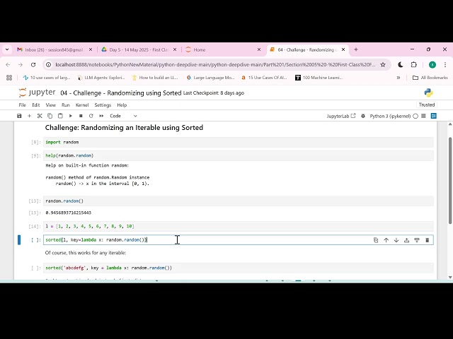 04   Challenge Randomizing iterable