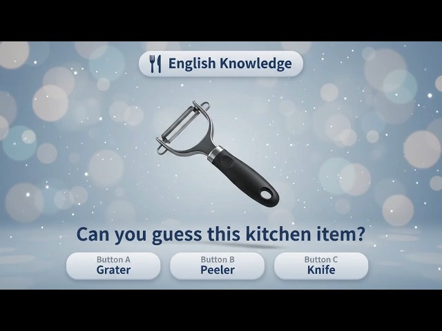 Kitchen Items in English | Fun English Vocabulary Quiz|Guess The Picture