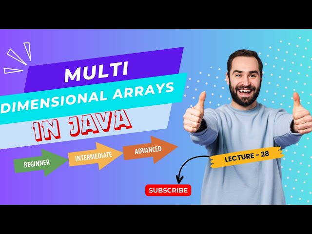 Multi Dimensional Arrays in Java - Lecture 28 | java course | beginner level-advanced level #java