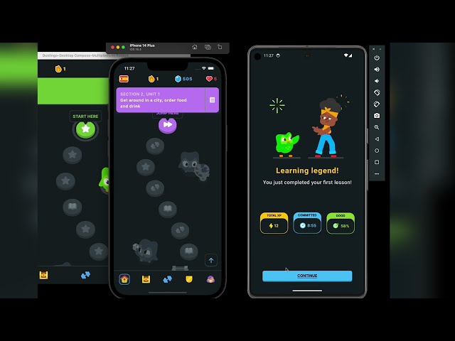 Duolingo Clone - KMP KMM Compose multiplatform project demo