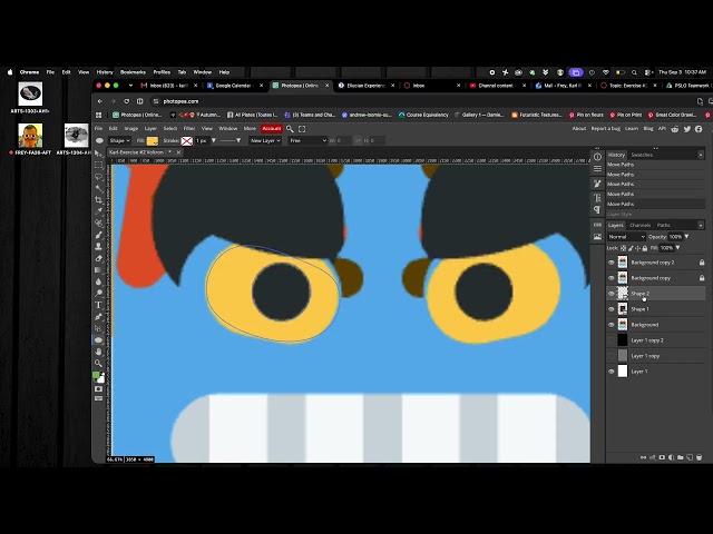 3  Using Free Transform to Create More Complex Vector Shapes