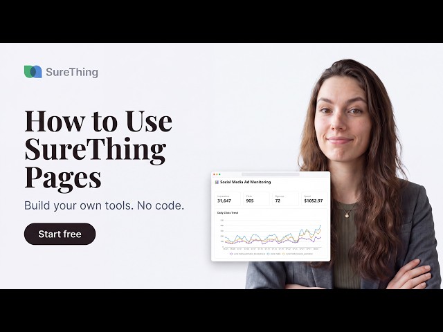 How to Use SureThing Pages: Build Custom AI Tools With No Code
