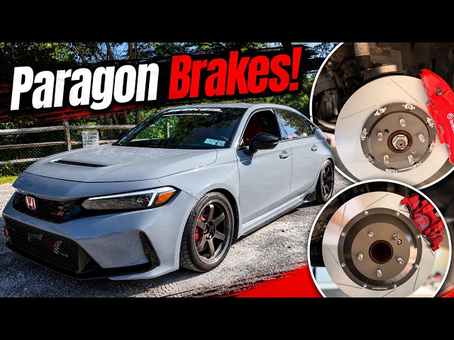 FL5 Civic Type R: Paragon 2-Piece Brake Rotor + Pad Upgrade Install (Front and Rear)