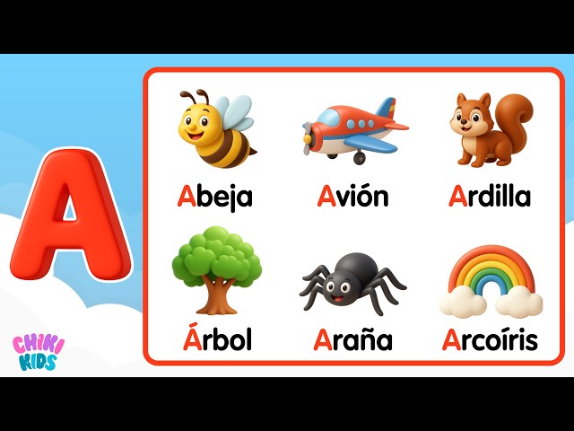 🎓 El Abecedario Más Fácil para Bebés 👶 Aprende Letras y Palabras Jugando 🌈📚