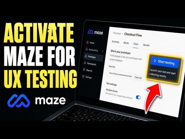 How to activate Maze for UX testing with prototype funnels - Detailed Guide