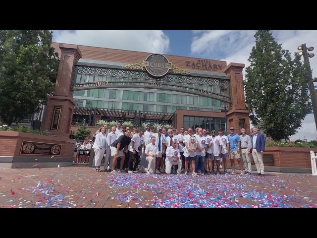 Cubs unveil Champions Gate outside Wrigley Field honoring 2016 World Series team