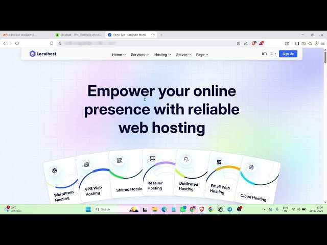 Localhost - Web Hosting & WHMCS WordPress Theme | No Nulled No Crack Version Total Original Version