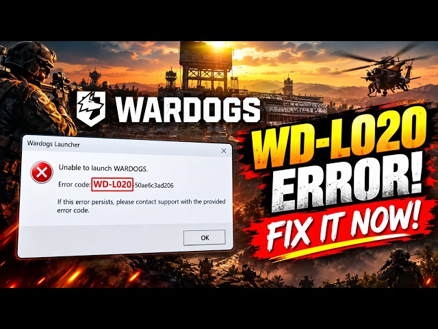 How to fix Wardogs error code wd L020