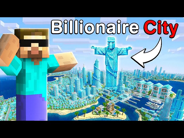 I Found a Hidden Billionaire Villager City in Minecraft!