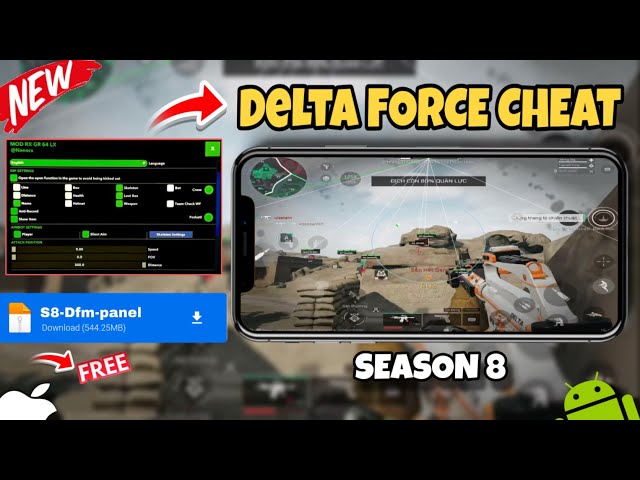 Free Delta Force Mobile Hack Cheat for iOS,Android no Root,No jailbreak -Undetected 
