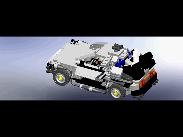 LEGO DeLorean Solid Model