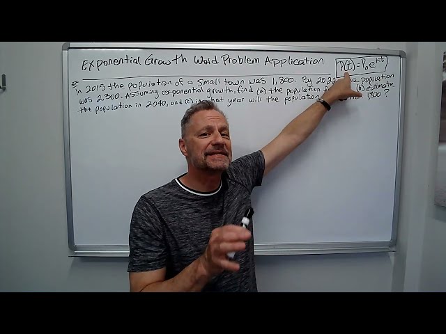 Exponential Growth Word Problem Application