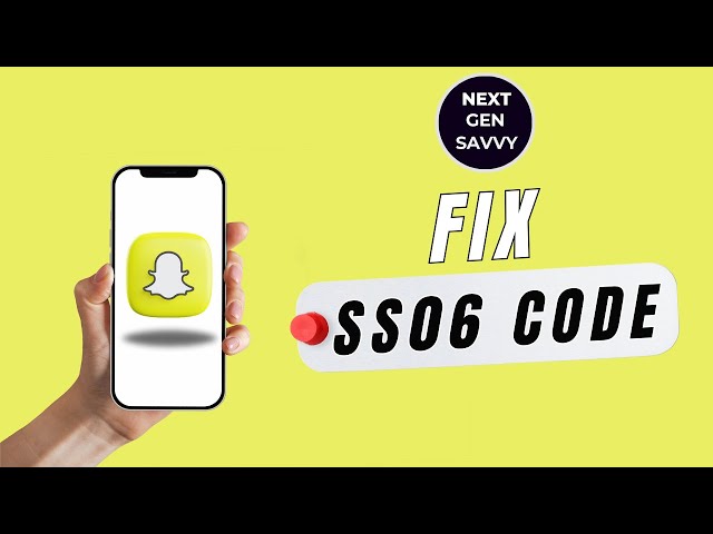 HOW TO FIX SNAPCHAT SS06 CODE IN IPHONE FIX SNAP