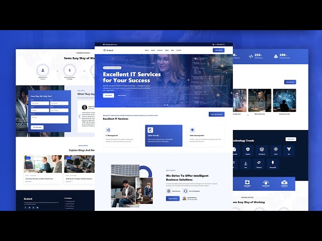 How to Create IT Solution & Business Responsive HTML Template | Responsive Website Template