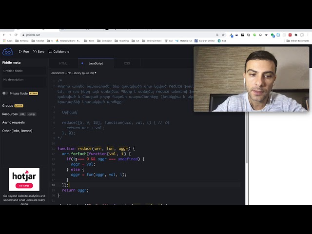Javascript - Վարժություն (reduce)