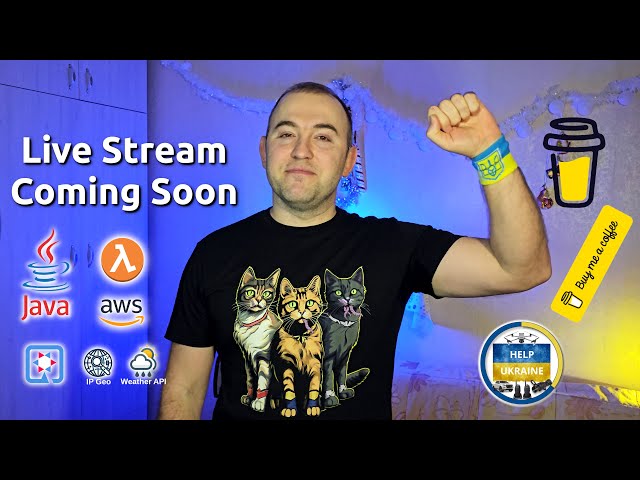 Live Java Coding: Build Serverless App from Scratch & Support Ukraine | Announcement