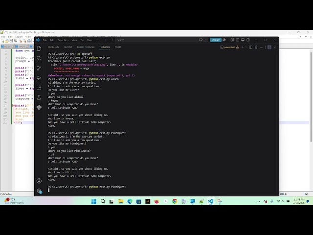 Doing python