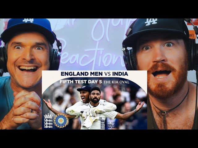 Siraj Takes 5fer in UNBELIEVABLE Finish! | Highlights - England v India Day 5 | REACTION!!!