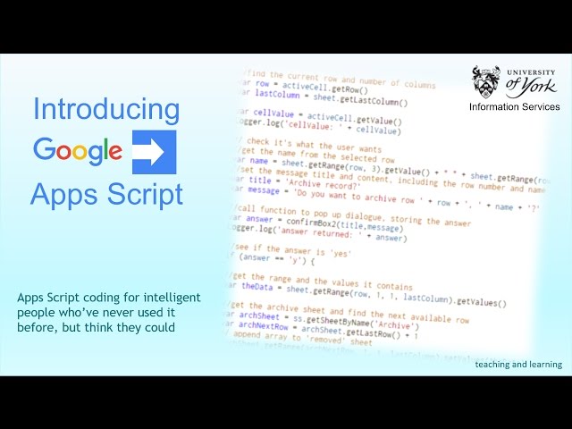 Apps Script Introduction