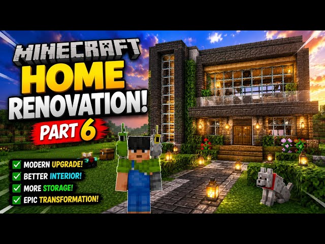HOME RENOVATION WORK COMPLETE ✅ #minecraft #trending #viral #home #renovation #horror #gaming 