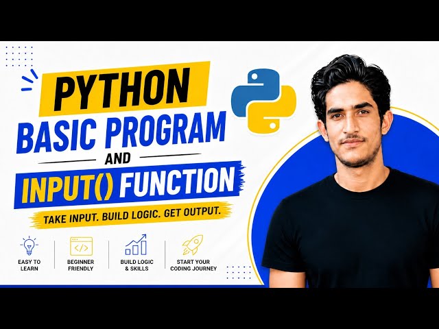 Python Basic Programs & input() Function Explained 
