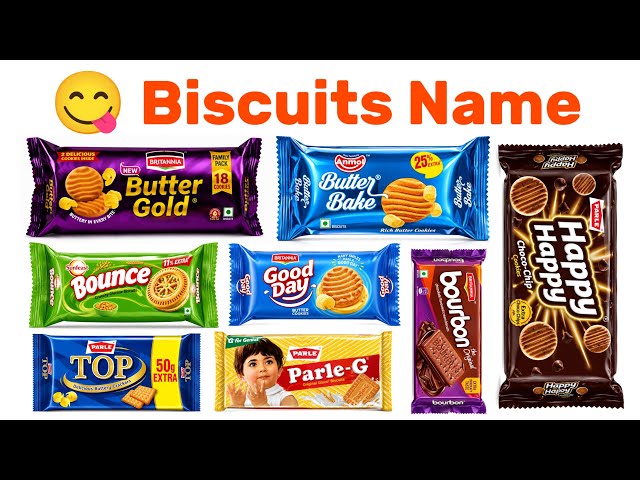Biscuit Names with Pictures | Learn Biscuit Names | Kids Learning