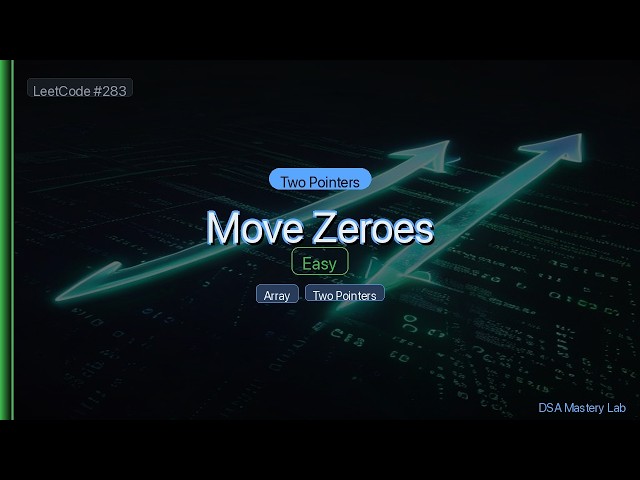 LeetCode 283: Move Zeroes — The Two Pointers Trick (C#)