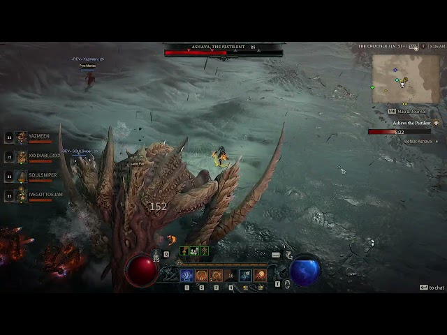 Killing Ashava Twice on One Spawn Timer - Hardcore Diablo 4 Beta Ashava World Boss Fight