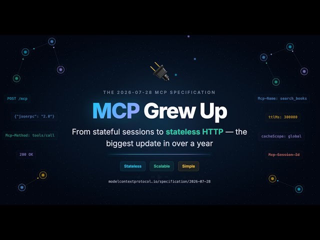The 2026-07-28 MCP Specification Update: Stateless Protocol, No More Sessions