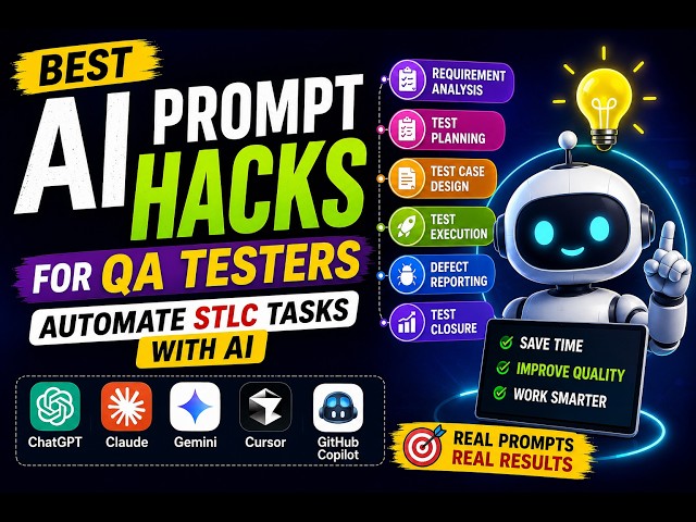 AI Prompt Hacks for QA Testers | Automate STLC Tasks with ChatGPT, Claude    #ai #claude #chatgpt