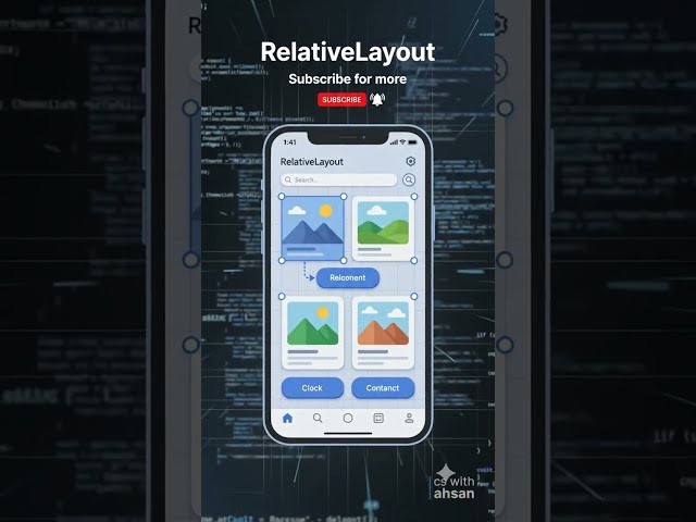 Android RelativeLayout Tutorial for Beginners #xml #androidstudio #androiddevelopment #androidlayout
