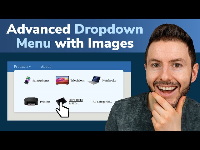 Advanced Dropdown Menu With Images Using HTML CSS & Javascript